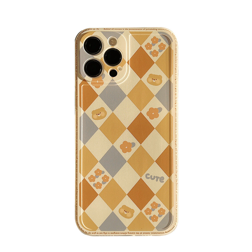 Luxury Laser Soft Phone Case INS Fashion Geometric Rhombus Grid Cover Luxury Laser Soft Phone Case INS Fashion Geometric Rhombus Grid Cover